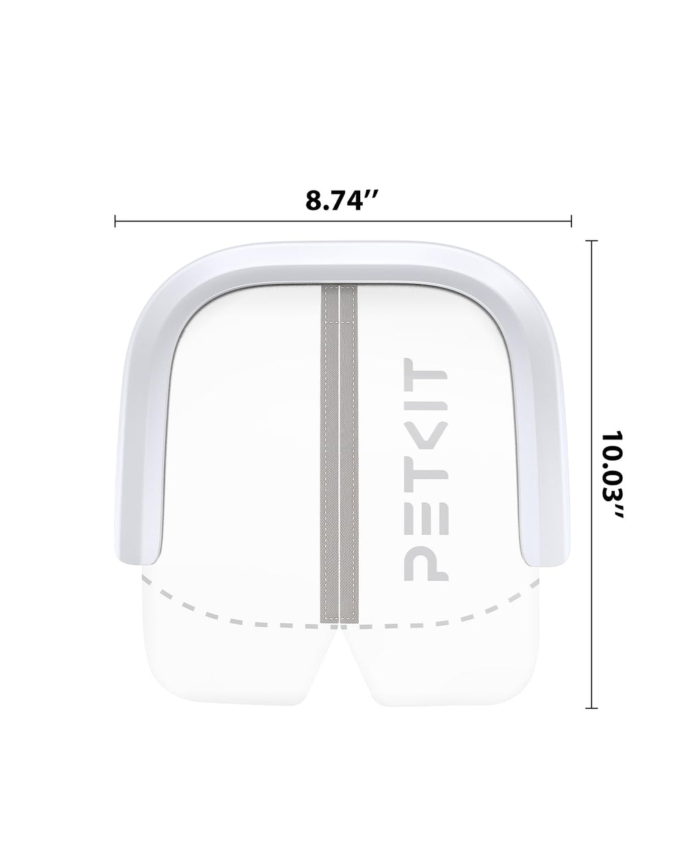 PETKIT PURA MAX fence cutline enables custom sizing for perfect fit