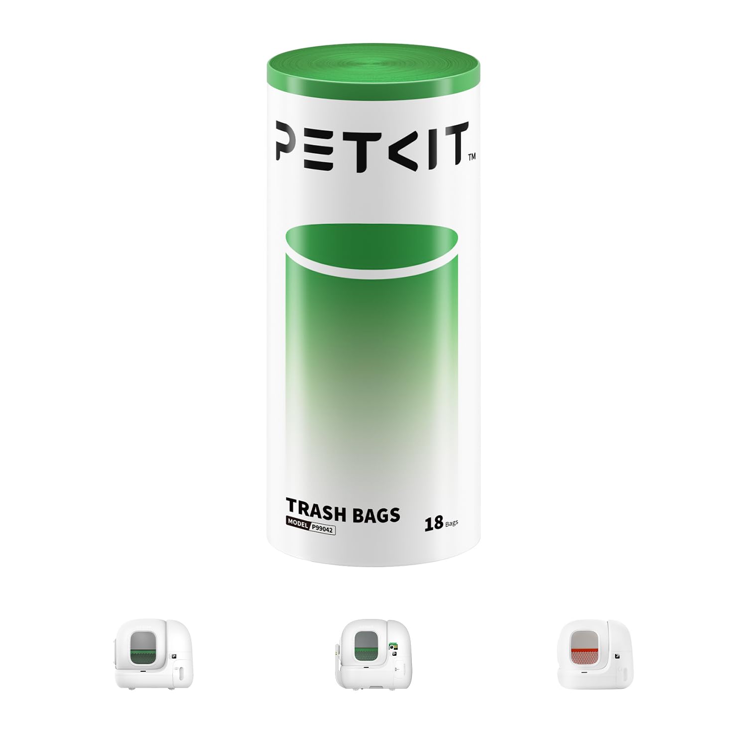 PETKIT PuraMax bag roll close-up shows sturdy HDPE construction for reliable disposal.