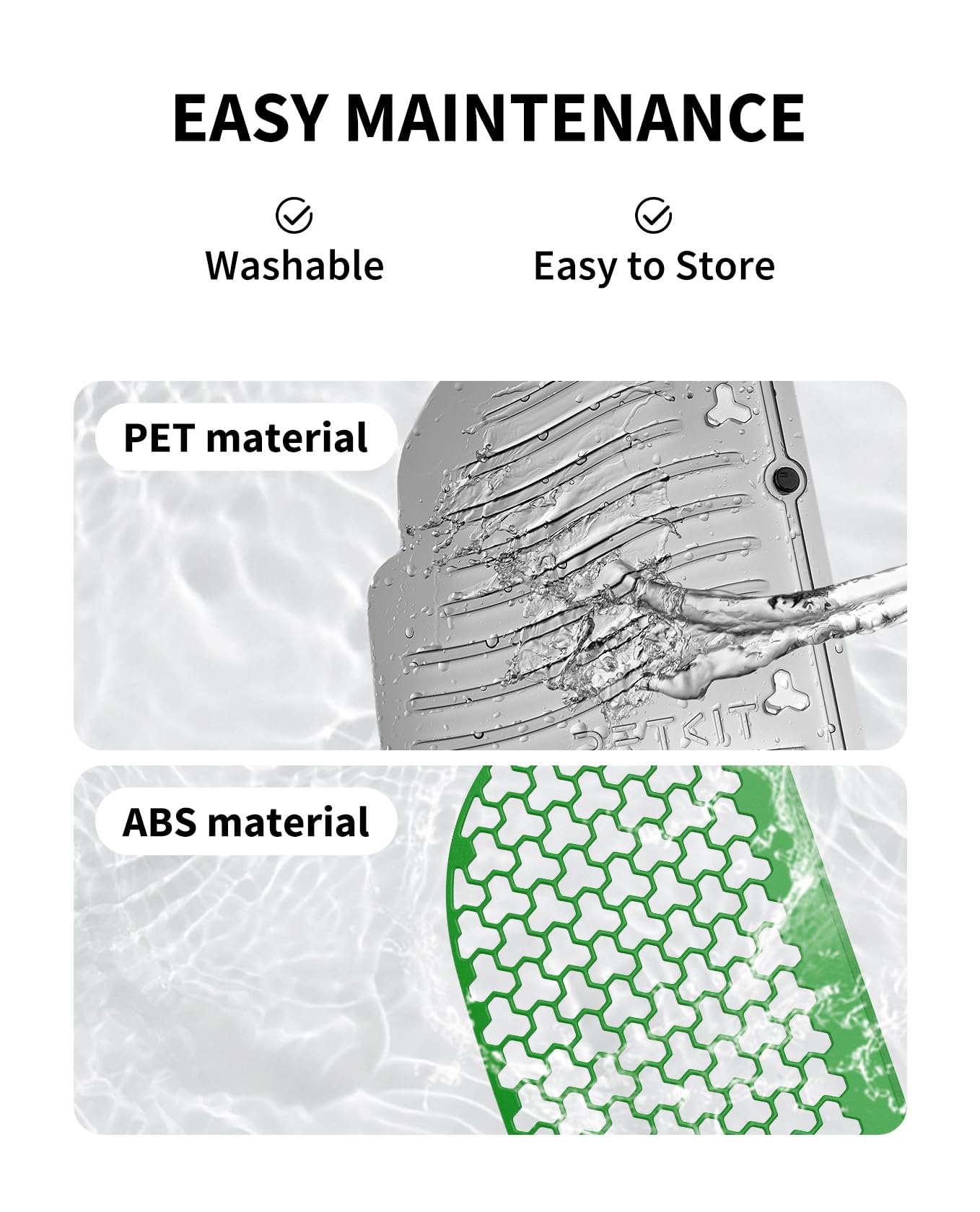 PETKIT tofu litter compatibility shows versatile use with mixed litter