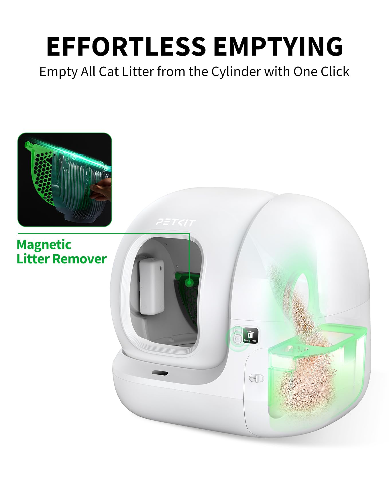 PETKIT washable design makes quick rinse-and-clean maintenance.