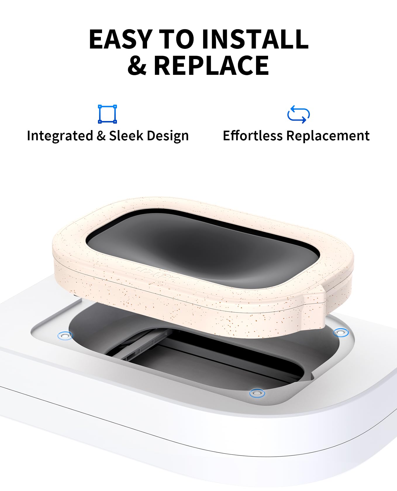 PETKIT waste bin with visible refill warnings for timely refills.