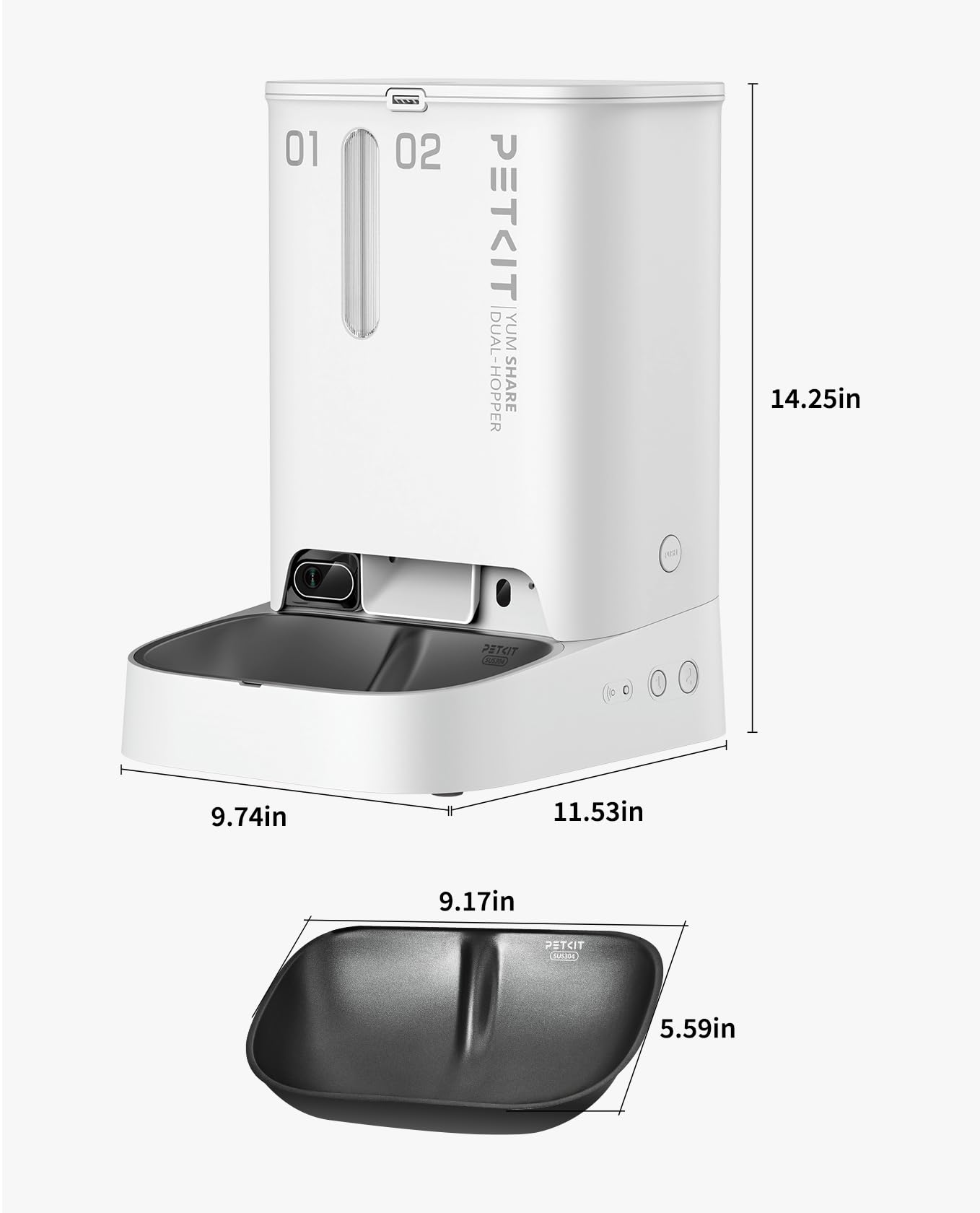PETKIT Yumshare wide-angle coverage for room monitoring