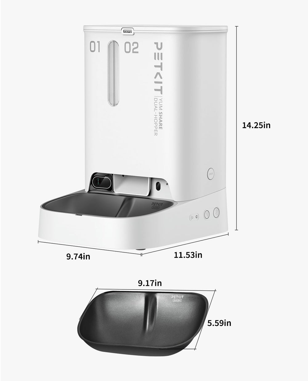 PETKIT Yumshare wide-angle coverage for room monitoring