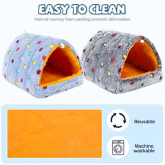 PETKNOWS warm plush nest provides cozy winter resting place for parrots