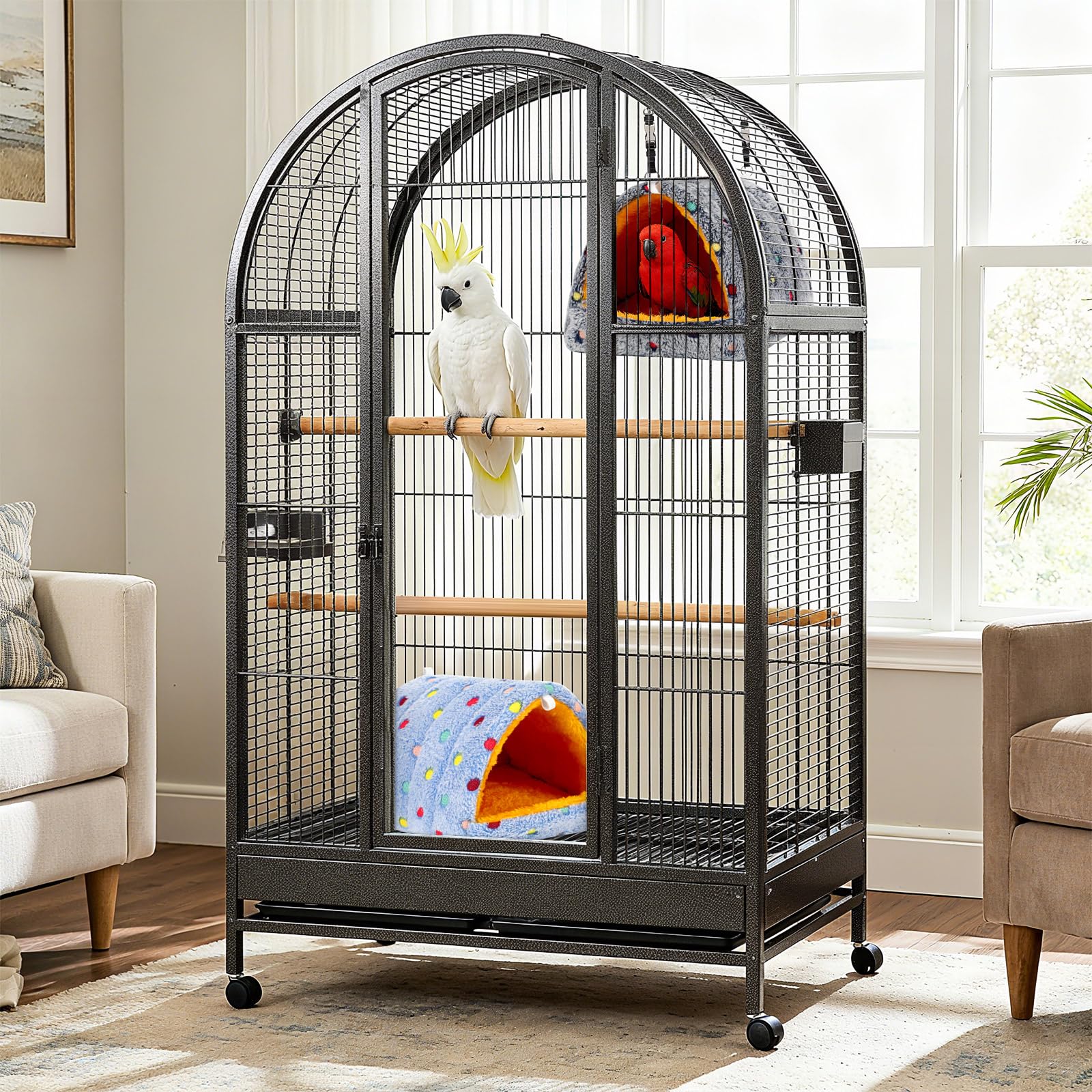 PETKNOWS 7.9-inch nest fits small to medium birds
