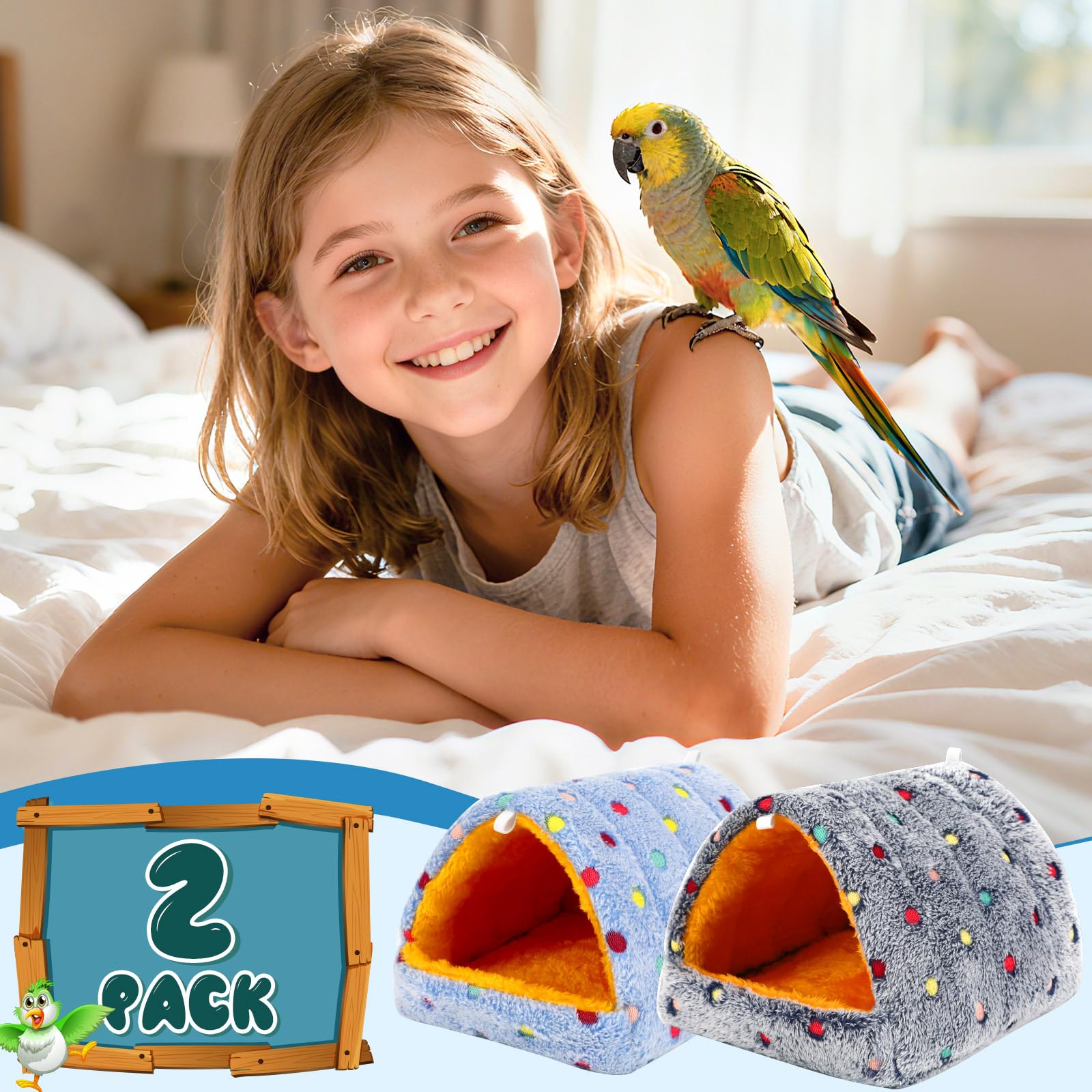 PETKNOWS top rings enable easy hanging anywhere in cage