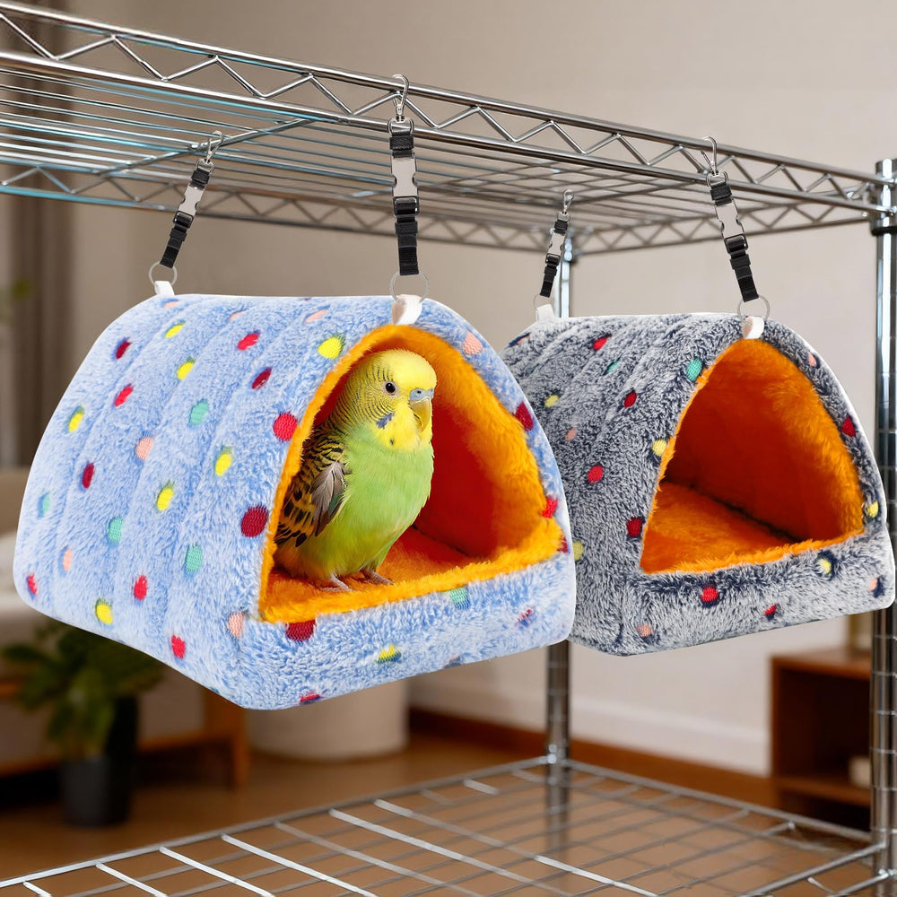PETKNOWS decorative bird bed enhances cage ambiance