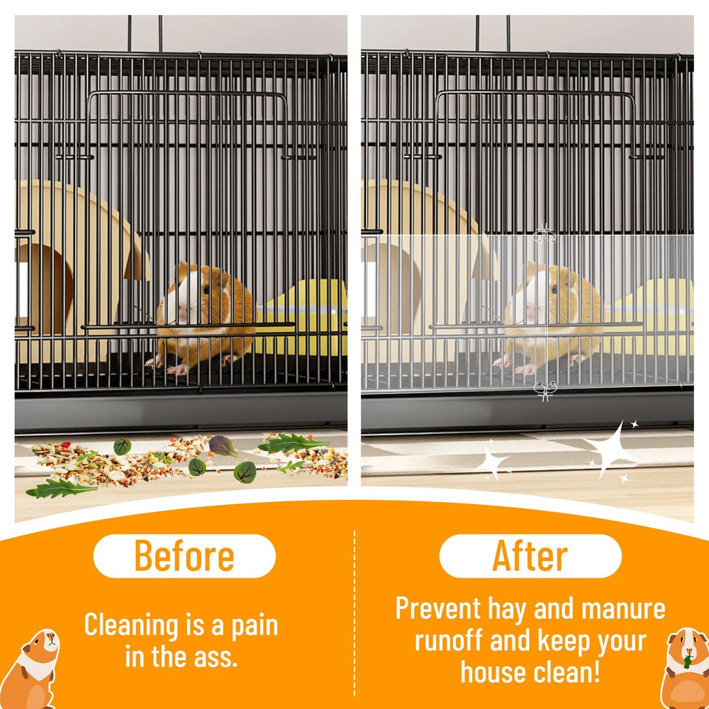 PETKNOWS cage liner wide compatibility for multiple small animals.