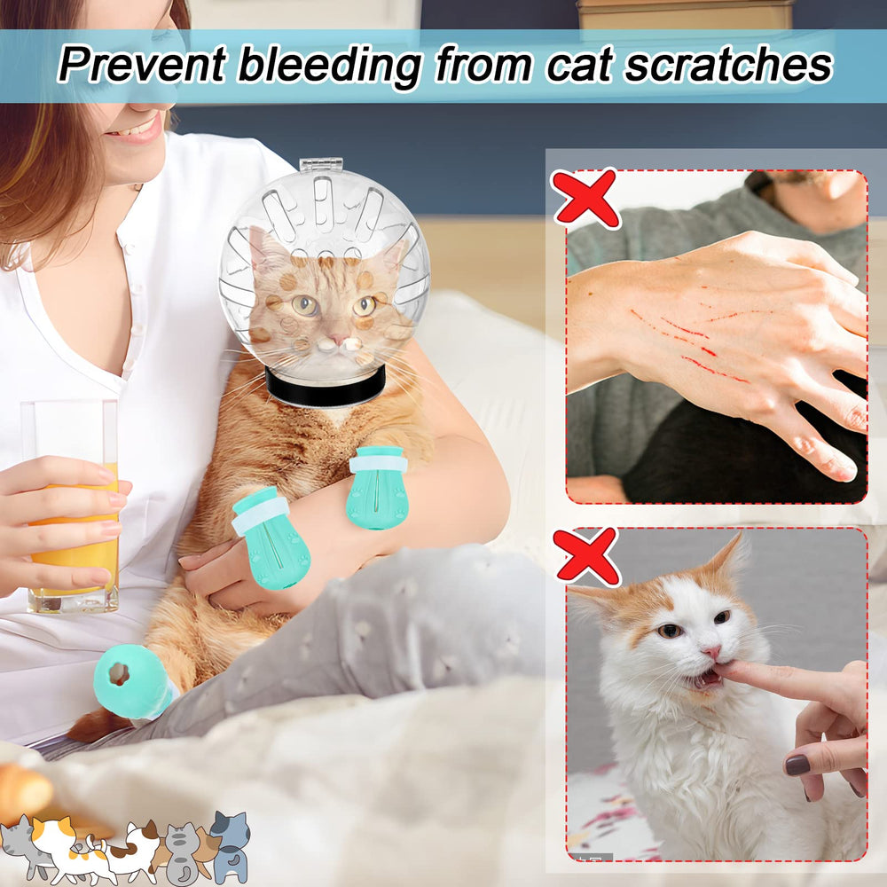 PETKNOWS cat-bathing-safety-accessory helps reduce bites and scratches during grooming.