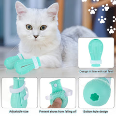 PETKNOWS cat-grooming-bath-bag-breathable keeps water drainage and ventilation during baths.