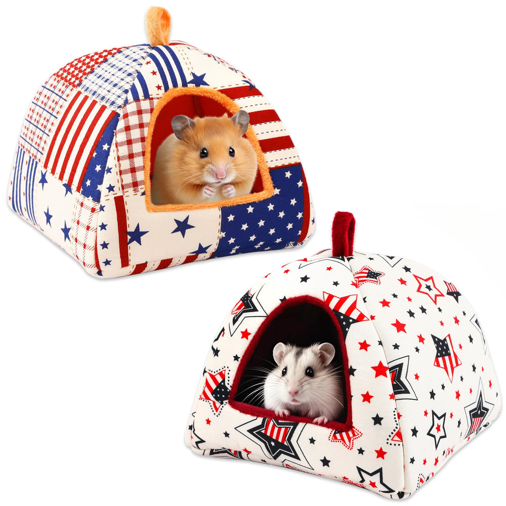 PETKNOWS guinea pig bed front view showcases a cozy hideout for nesting and calm rest.