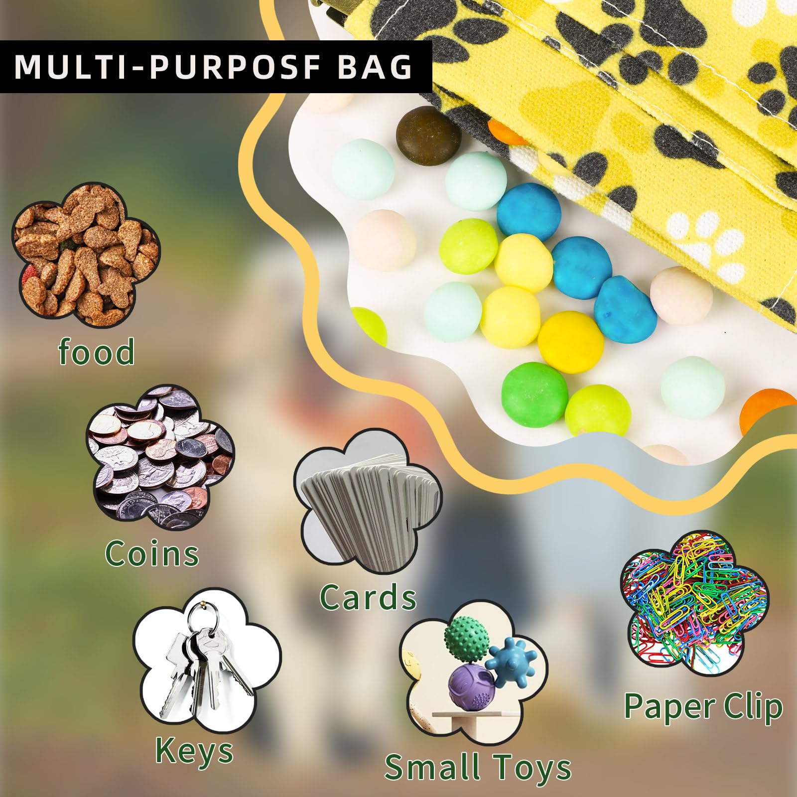 PETKNOWS dampproof liner keeps snacks dry during outdoor adventures.