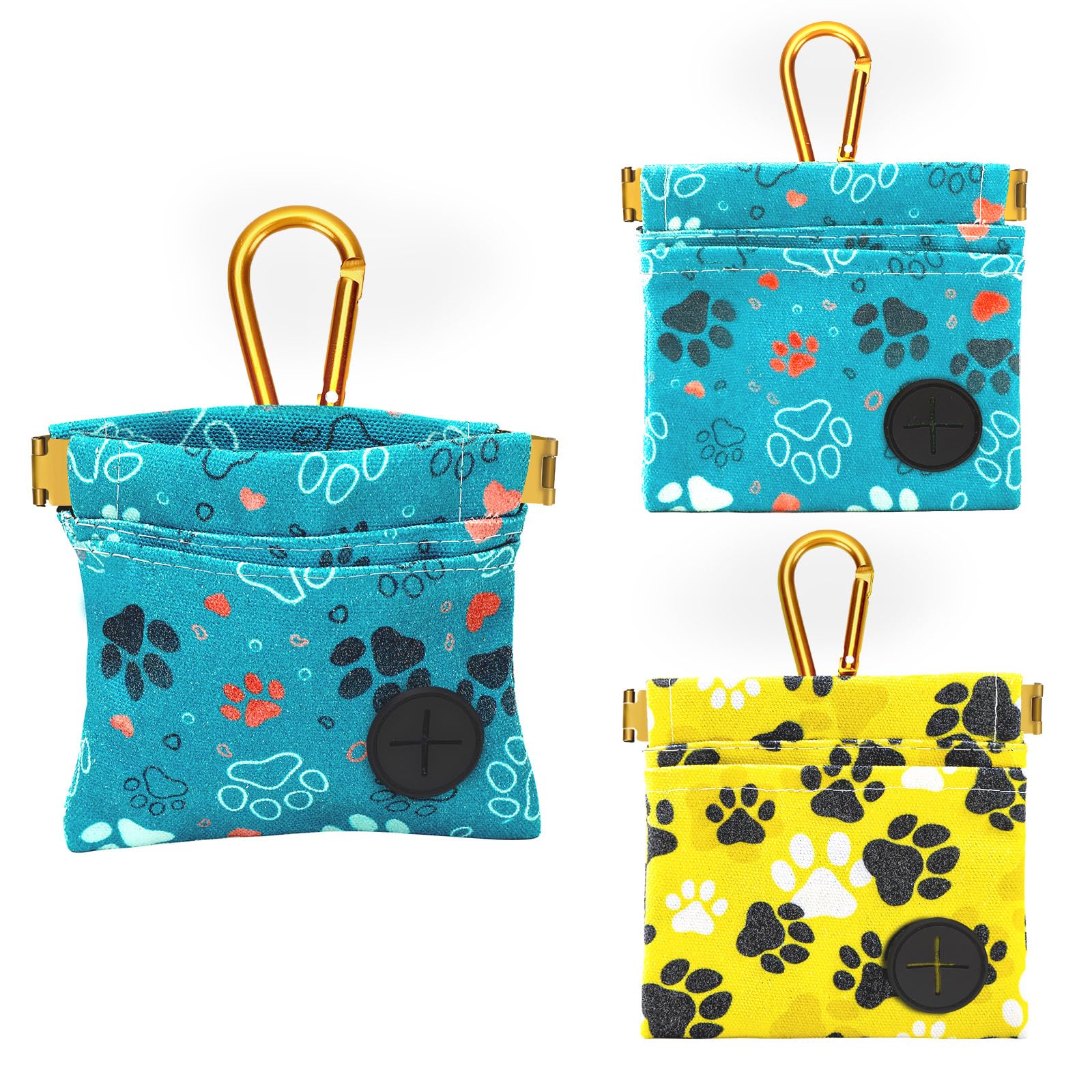 PETKNOWS 2-pack dog treat pouch package for on-the-go training and travel.