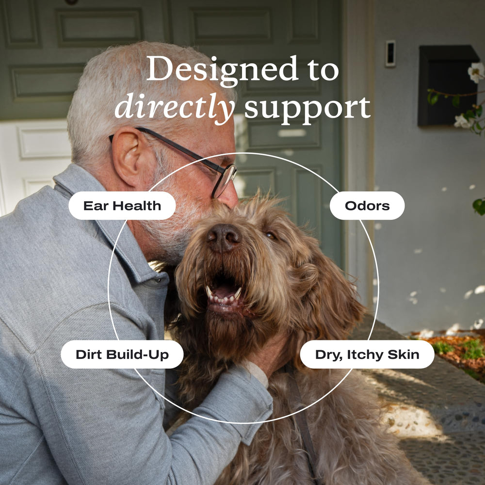 PetLab Co Clear Ears Therapy USA-made label signals premium care.