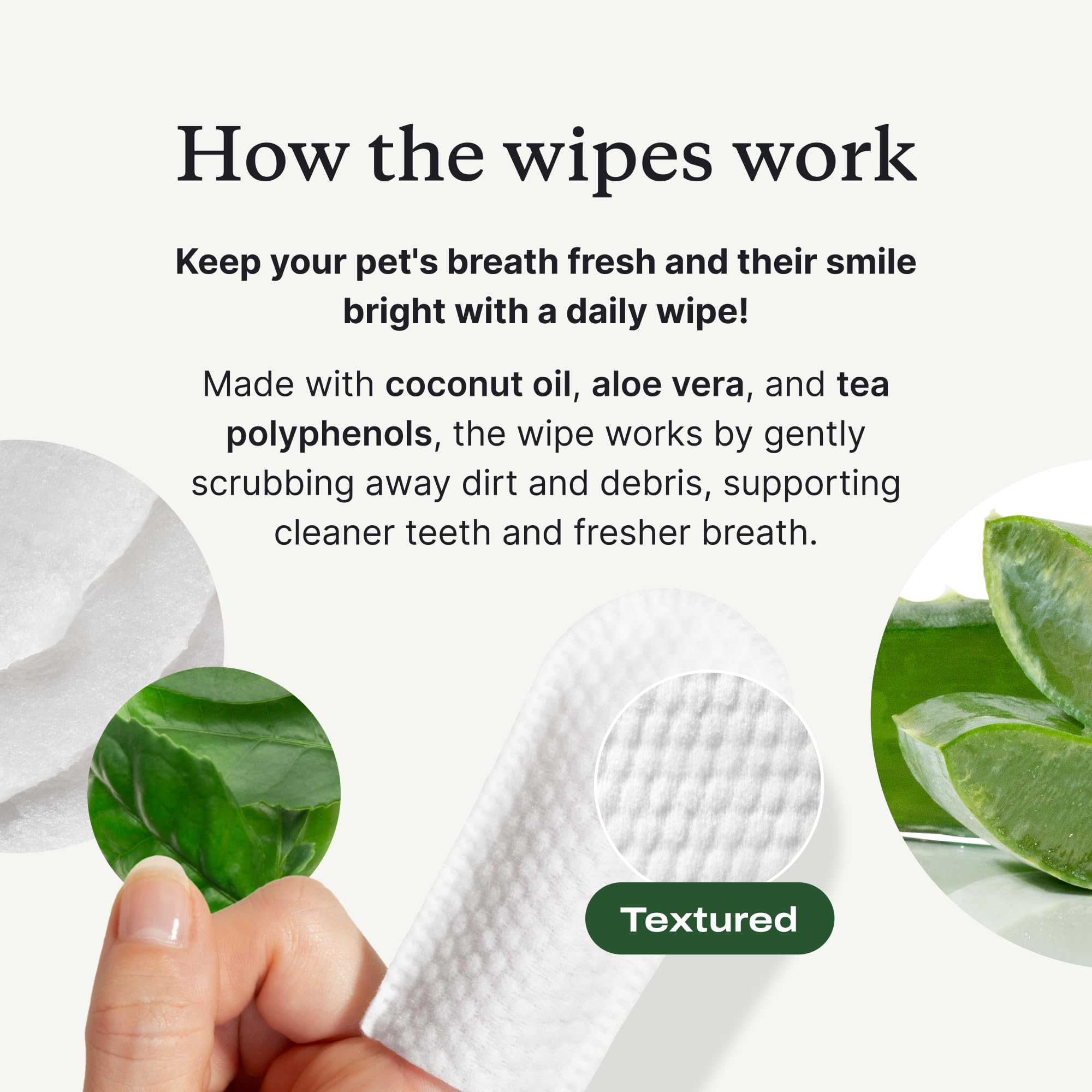 PetLab Co. Dental Finger Wipes made in USA with NASC-grade pet care standards.