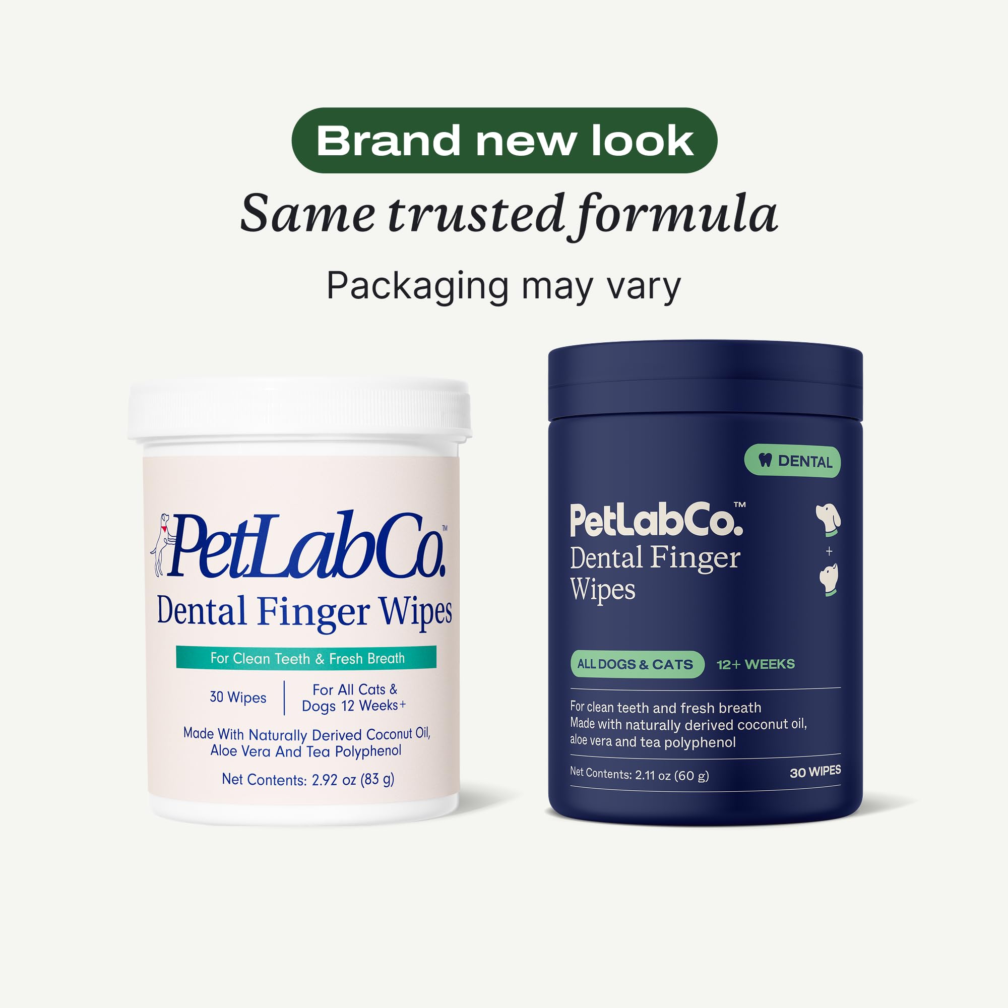 PetLab Co. Dental Finger Wipes on finger enables quick teeth cleaning after meals.