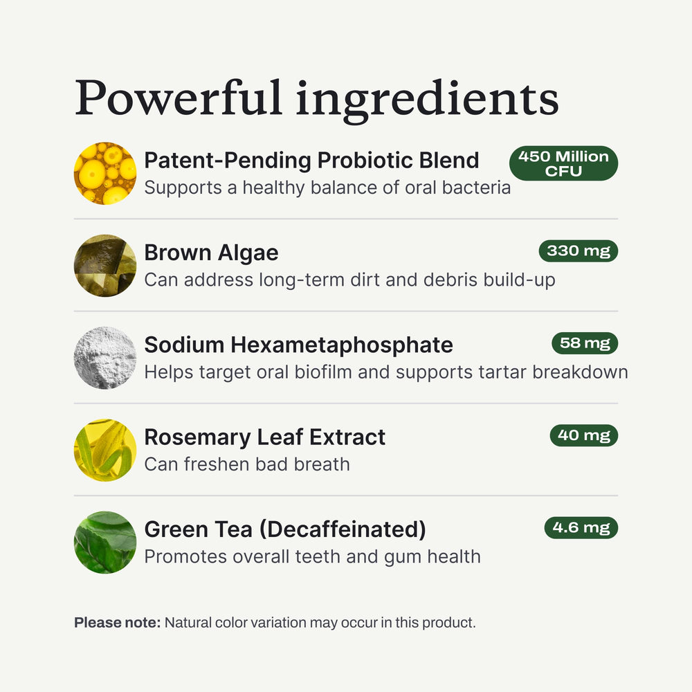 PetLab Co. ProBright tartar-control visual suggests cleaner teeth.