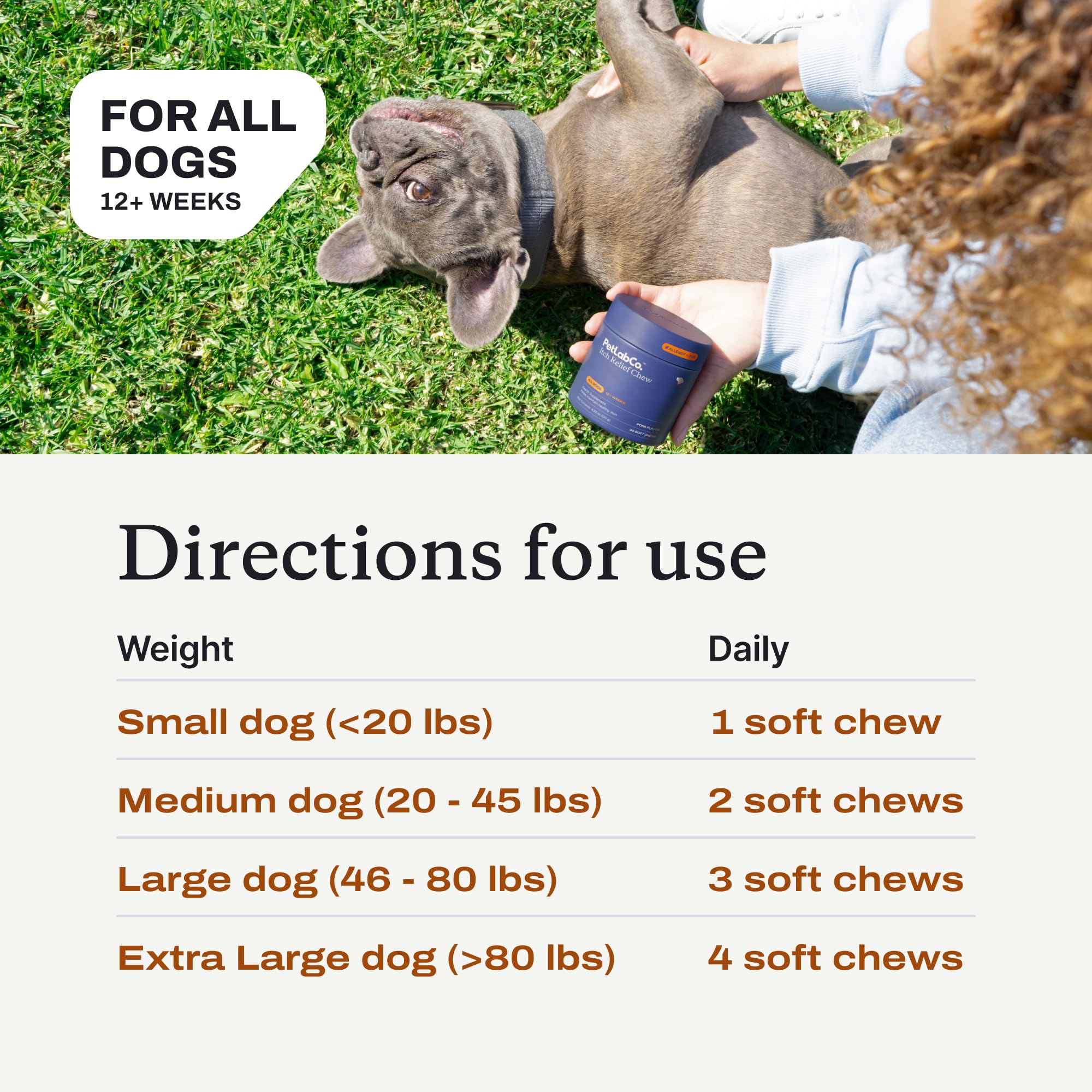 PetLab Co Itch Relief Chews subscribe-banner demonstrates long-term savings