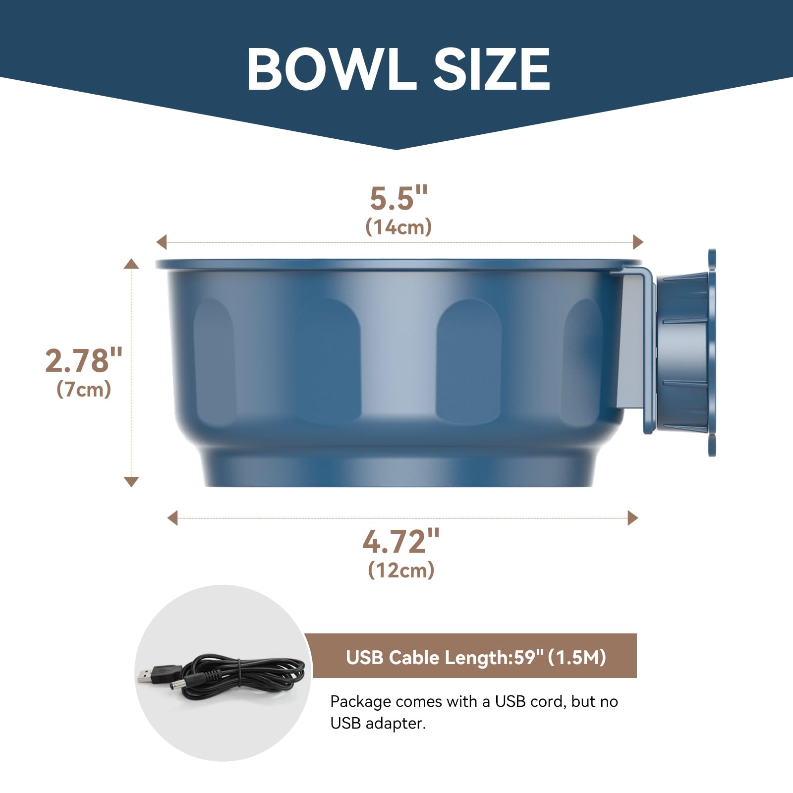 PETLESO blue indoor bowl blends unobtrusively into home spaces.