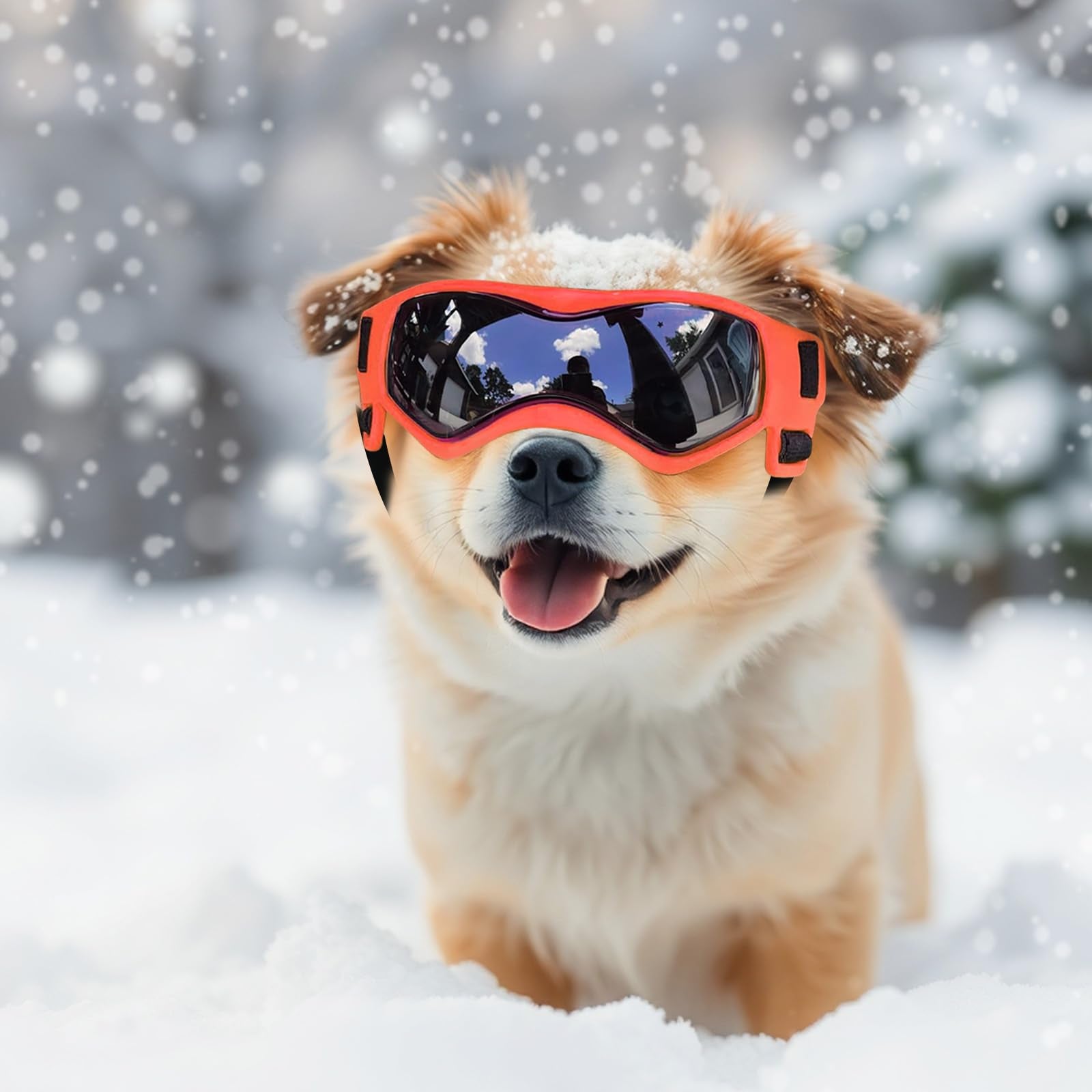 PETLESO dog goggles support puppy outdoor activities with style and function.