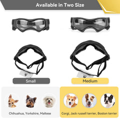 PETLESO dog goggles wind-dust protection during outdoor adventures