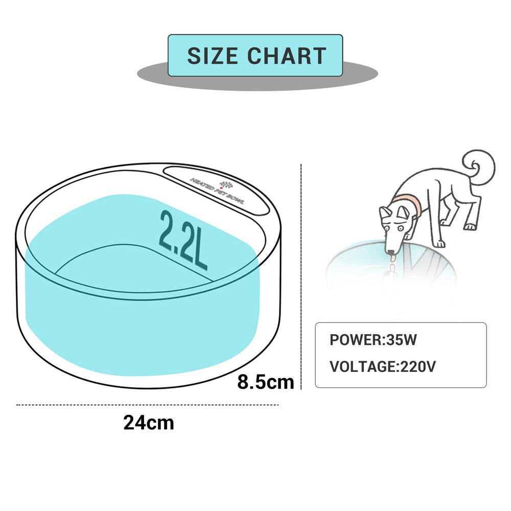 Petleso heated bowl cord shows protective layer to prevent animal damage.