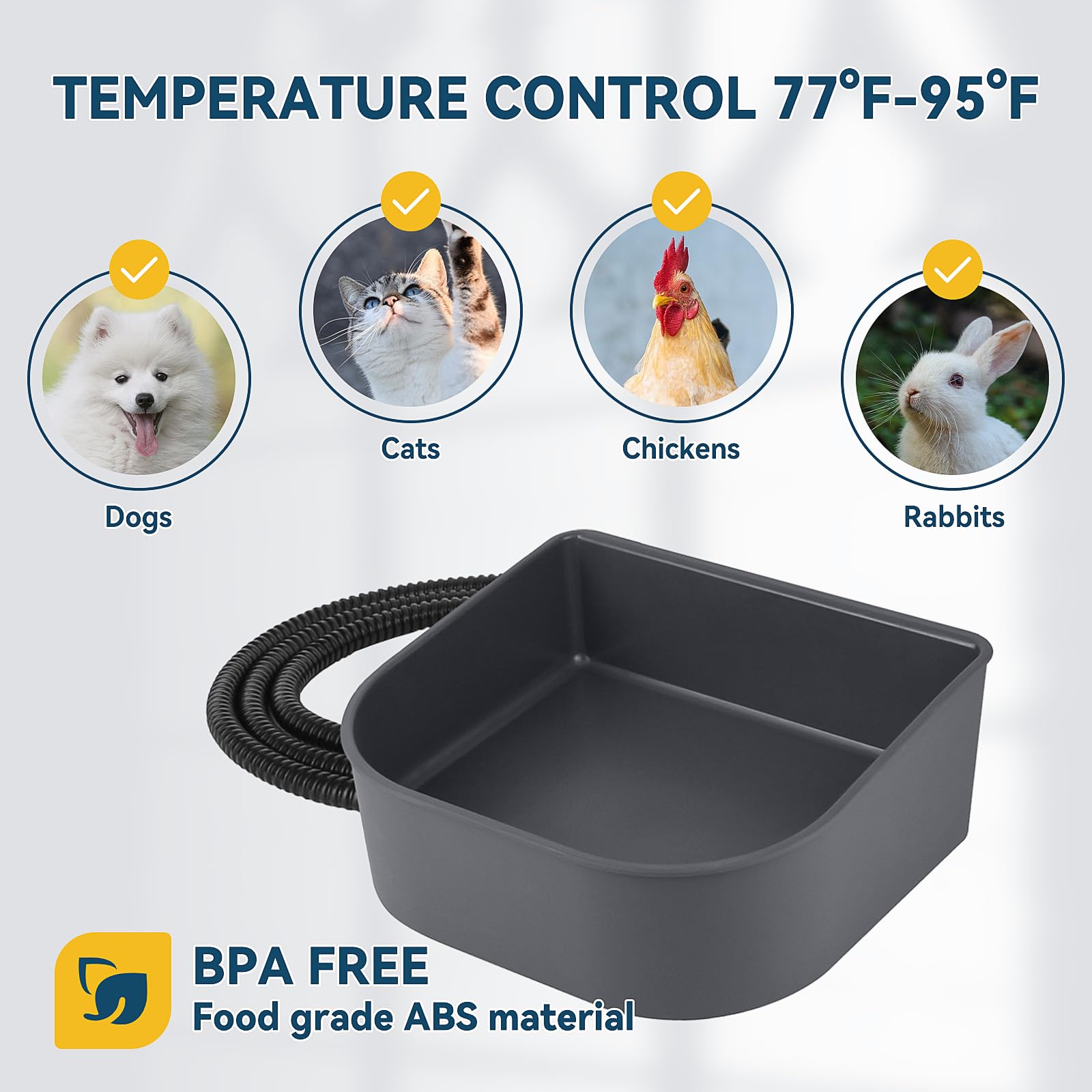 PETLESO non-slip base keeps bowl steady on any surface