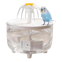 Petlex Bird Bath indoor shower fountain shows continuous water flow for easy bathing.