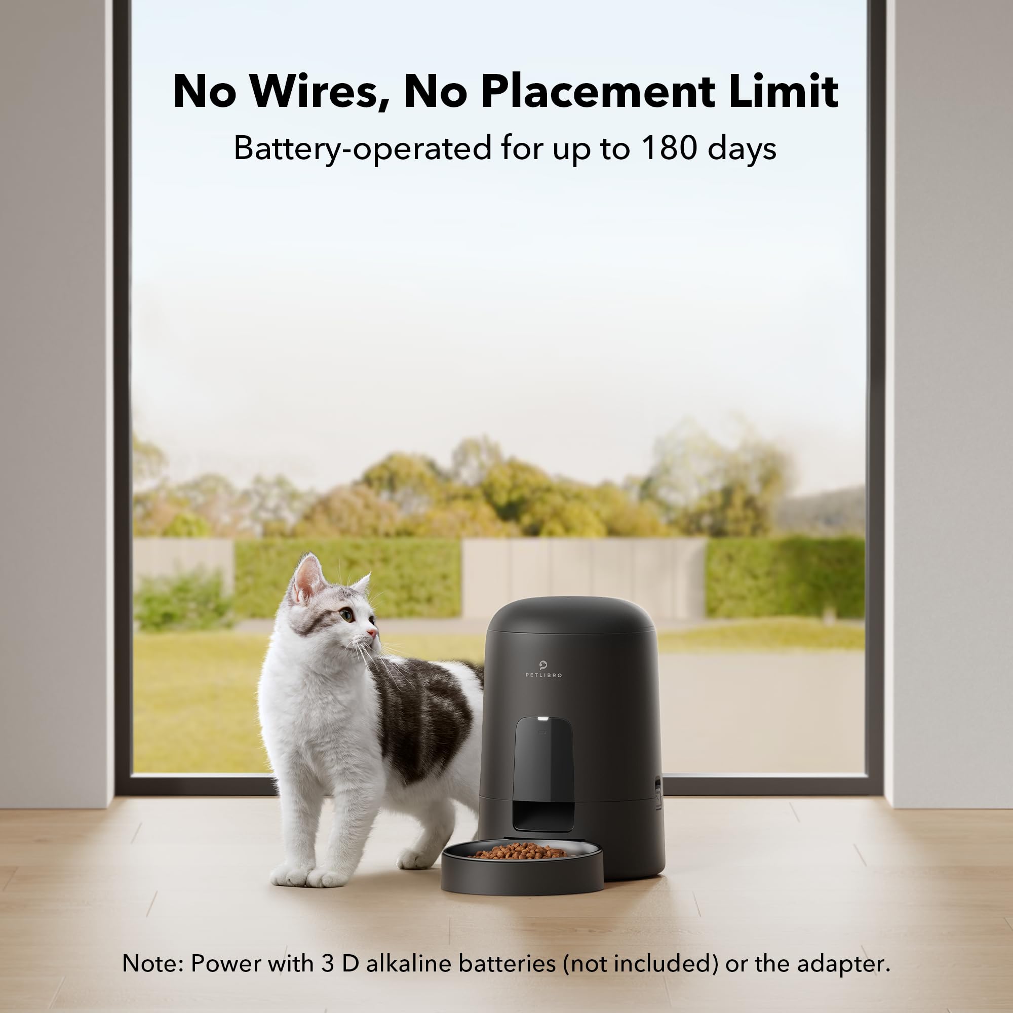 PETLIBRO 2L capacity ideal for longer intervals.