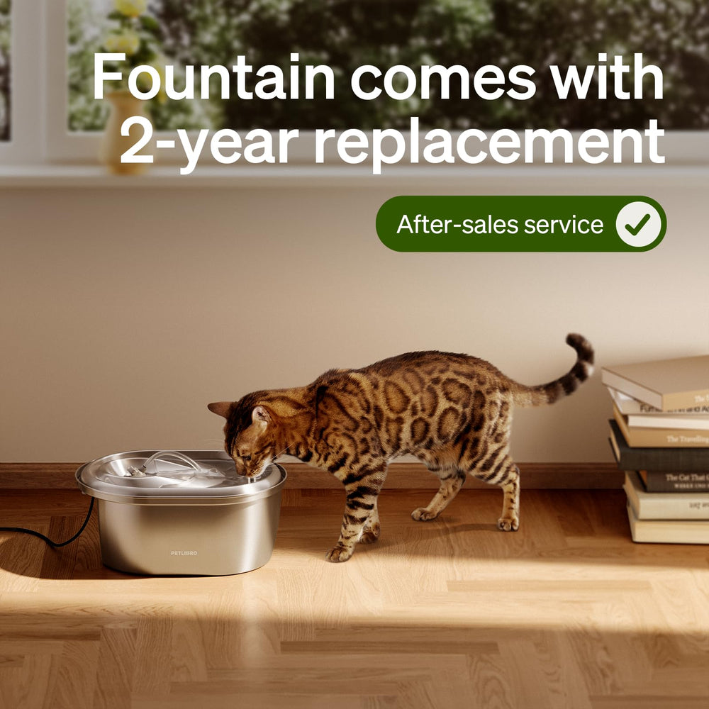 PETLIBRO eight-pack packaging indicates a four-month filtration supply.