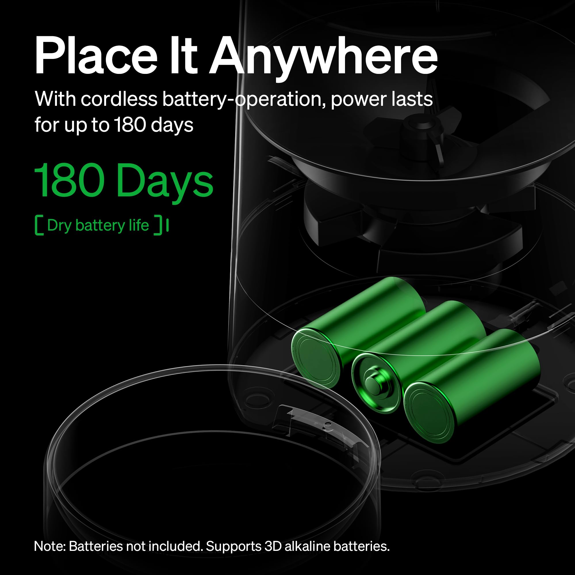 PETLIBRO feeder battery compartment for long cordless operation