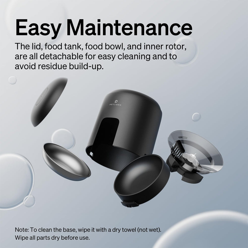 PETLIBRO feeder is easy to disassemble for thorough cleaning
