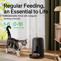 PETLIBRO Automatic Cat Feeder top lid lock for secure, spill-free meals