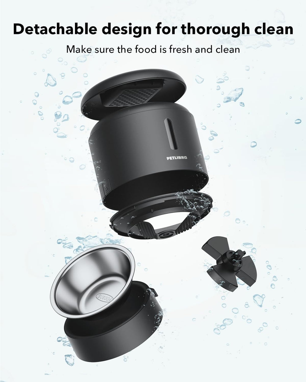 PETLIBRO Automatic Cat Feeder voice-meal-call illustrating personalized meal reminders