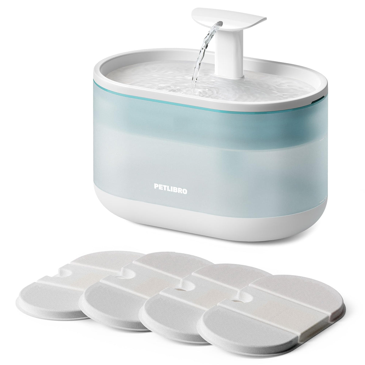 PETLIBRO cat fountain bubbling-stream entices pets to drink more water.