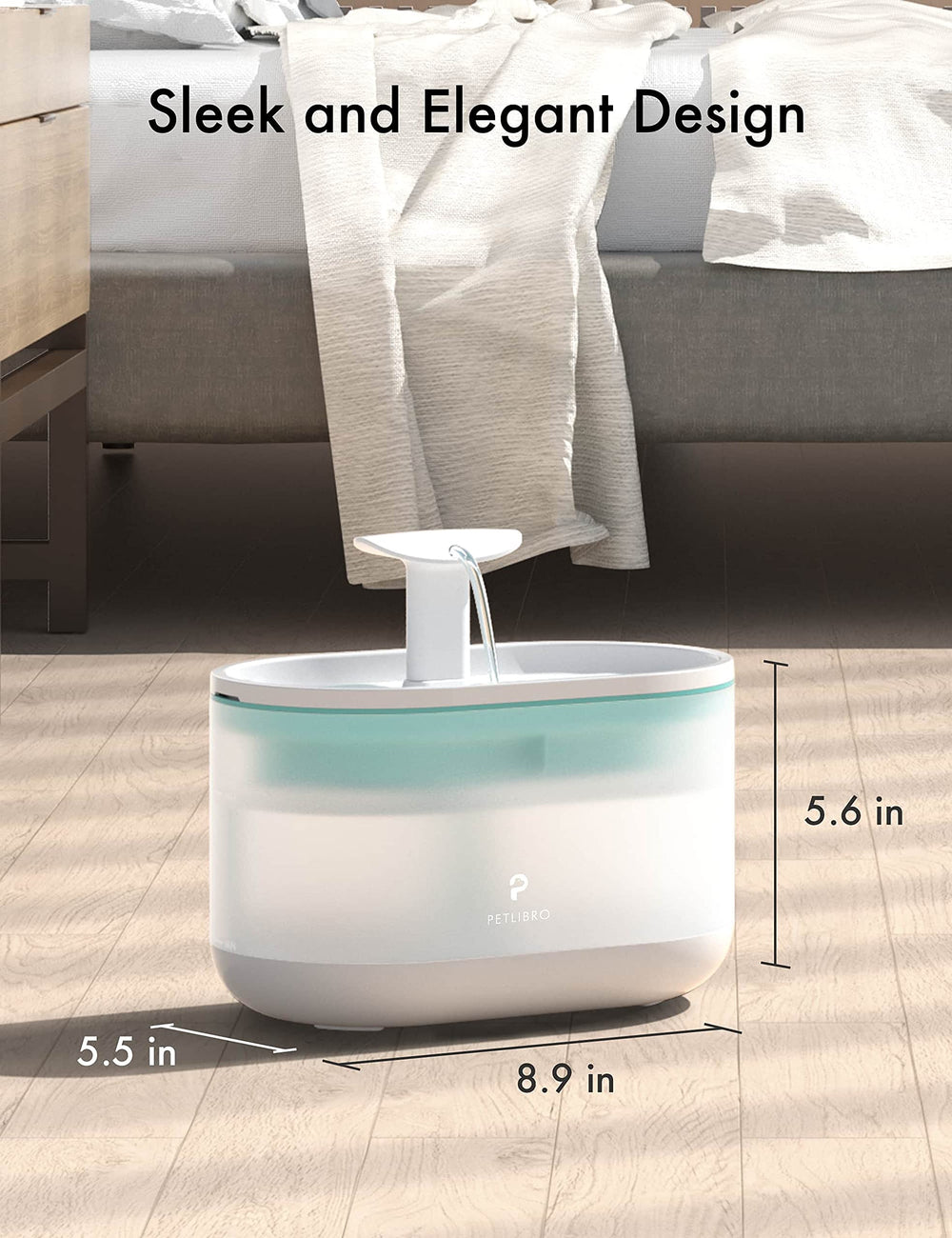 PETLIBRO cat fountain visible-water-level helps monitor intake and plan refills.