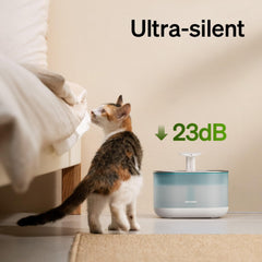 PETLIBRO Cat Water Fountain bubbling-stream capture shows inviting hydration and entertainment for cats.