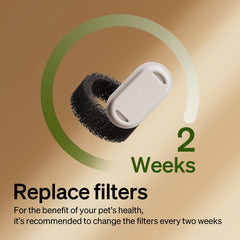 PETLIBRO Replacement Pump in fountain-assembly enables quick, easy upgrade for hydration.