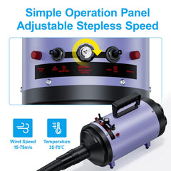 PetLife dog dryer nozzle set aids precise styling and faster blow-drying.