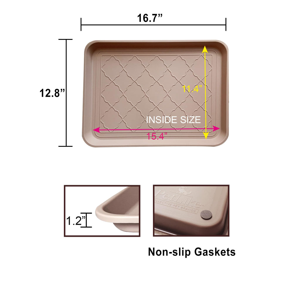 PetLike boot tray catch-dirt prevents mud from spreading indoors.