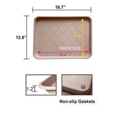 PetLike boot tray catch-dirt prevents mud from spreading indoors.