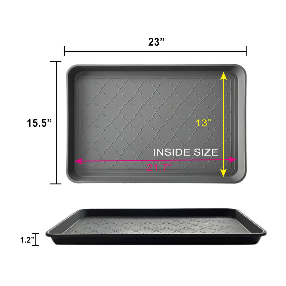 PetLike Boot Tray two-pack keeps entry clean by catching spills.