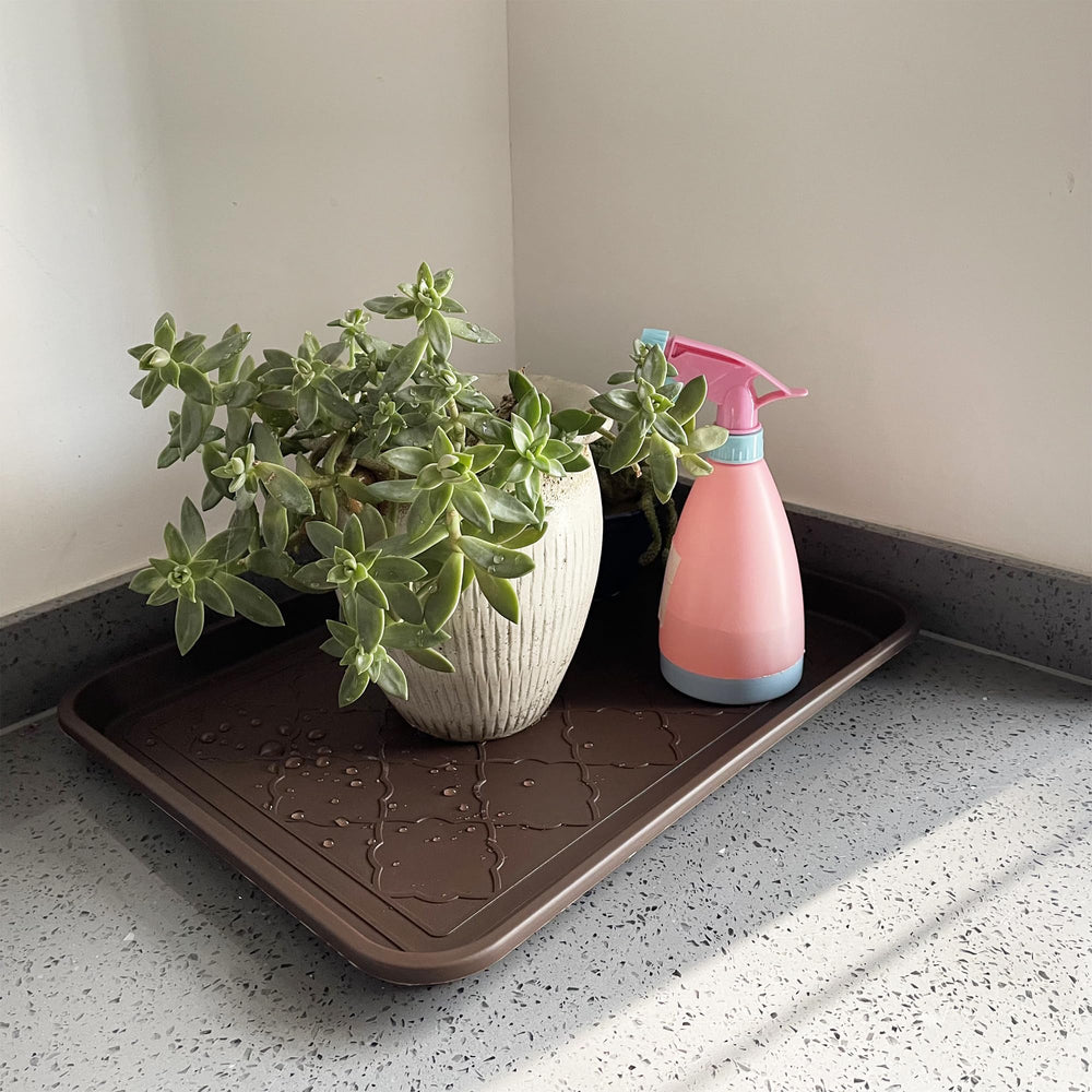 PetLike boot tray size fits two regular shoes or one boot.