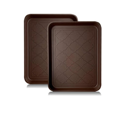 PetLike boot tray two-pack keeps entryways tidy by catching mud and moisture.