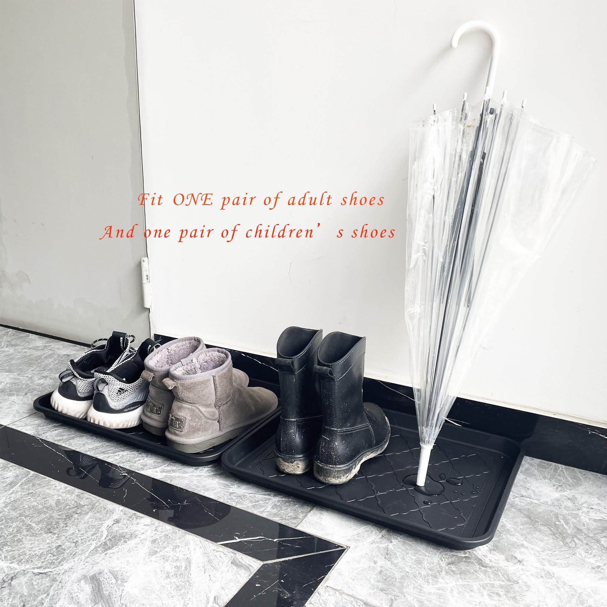 PetLike boot tray under sink catches drips and plant water.