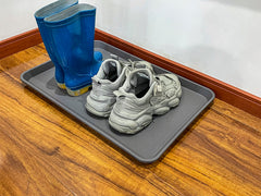 PetLike Boot Tray with non-slip base prevents sliding on slick floors.
