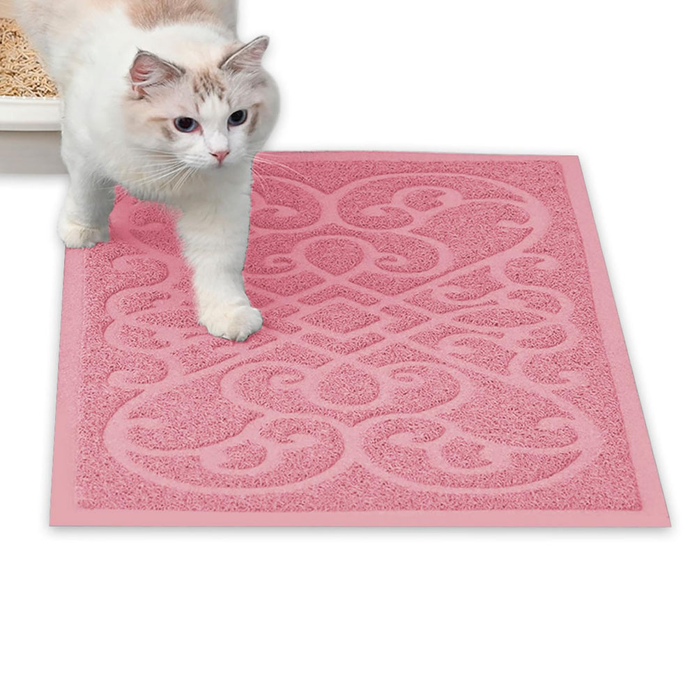 PetLike cat litter mat grooves capture litter for cleaner floors