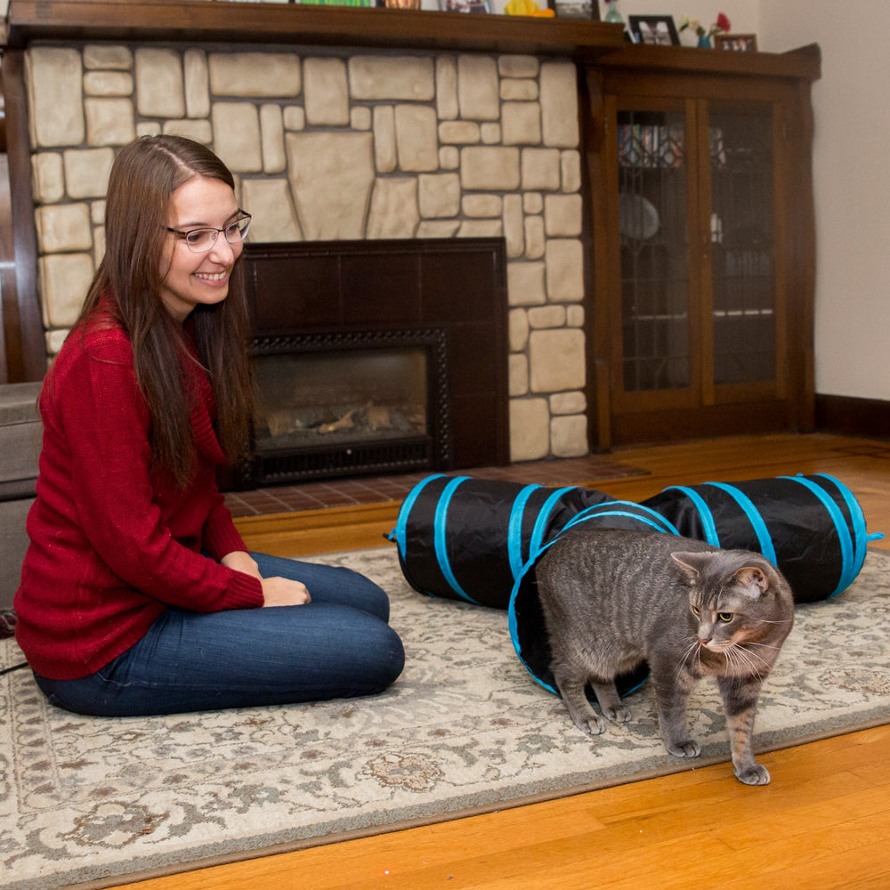 PetLike Cat Tunnel connect with other tunnels for expanded play layouts.