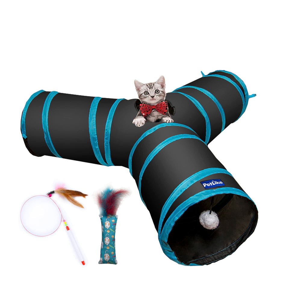 PetLike Cat Tunnel hideaway for cats and small pets in cozy space.