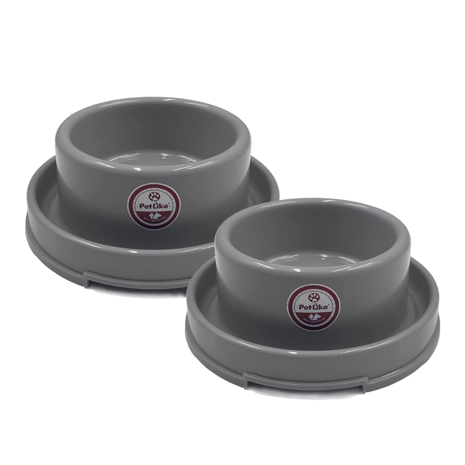 PetLike moat-design dog bowl shows a wide, deep moat to deter access.